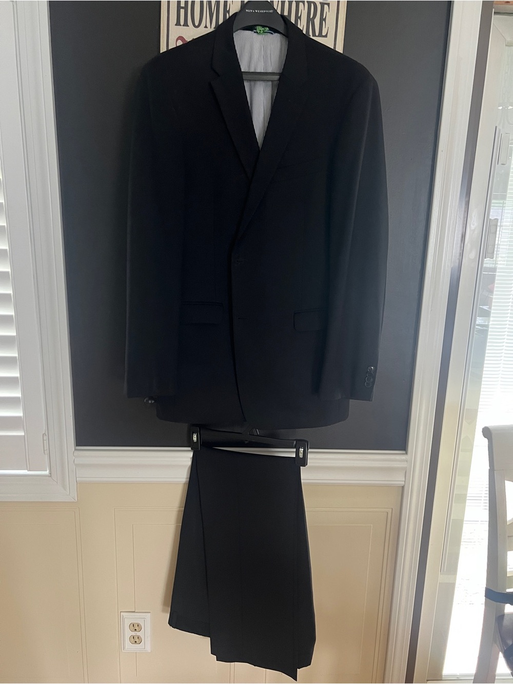 Tommy Hilfiger Black Men's Suit Jacket and Trousers, 42L /34x32